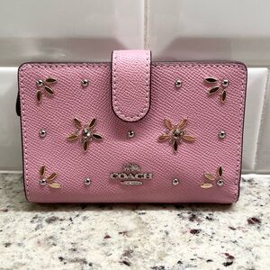 Coach Medium All Over Stud Leather Wallet NWOT